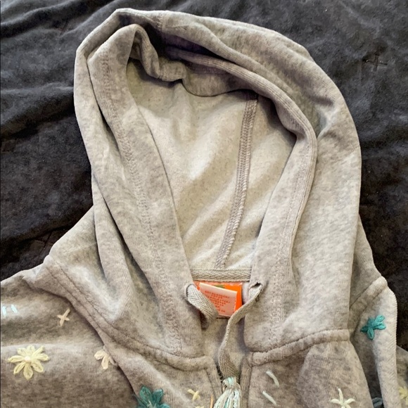 Women’s Gray Embroidered Hoodie - Picture 11 of 12